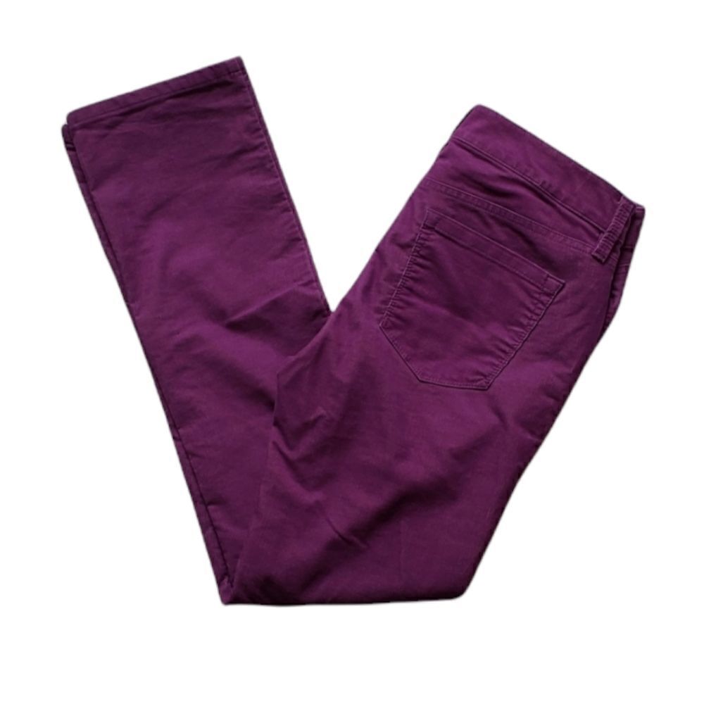 Loft Purple corduroy modern straight pant